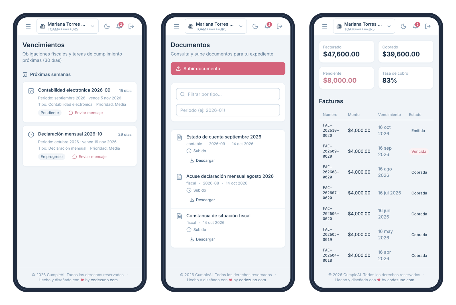Portal del cliente en el celular: vencimientos, documentos y facturas